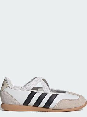 Adidas Women's White Black Gum BARREDA MARY JANE SHOES Size 8.5 JQ2127